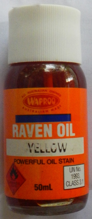 Waproo Raven Oil 50ml Yellow "Waproo Raven Oil Waproo Leather Dye, Recolour of Shoes Bags Boots Belt